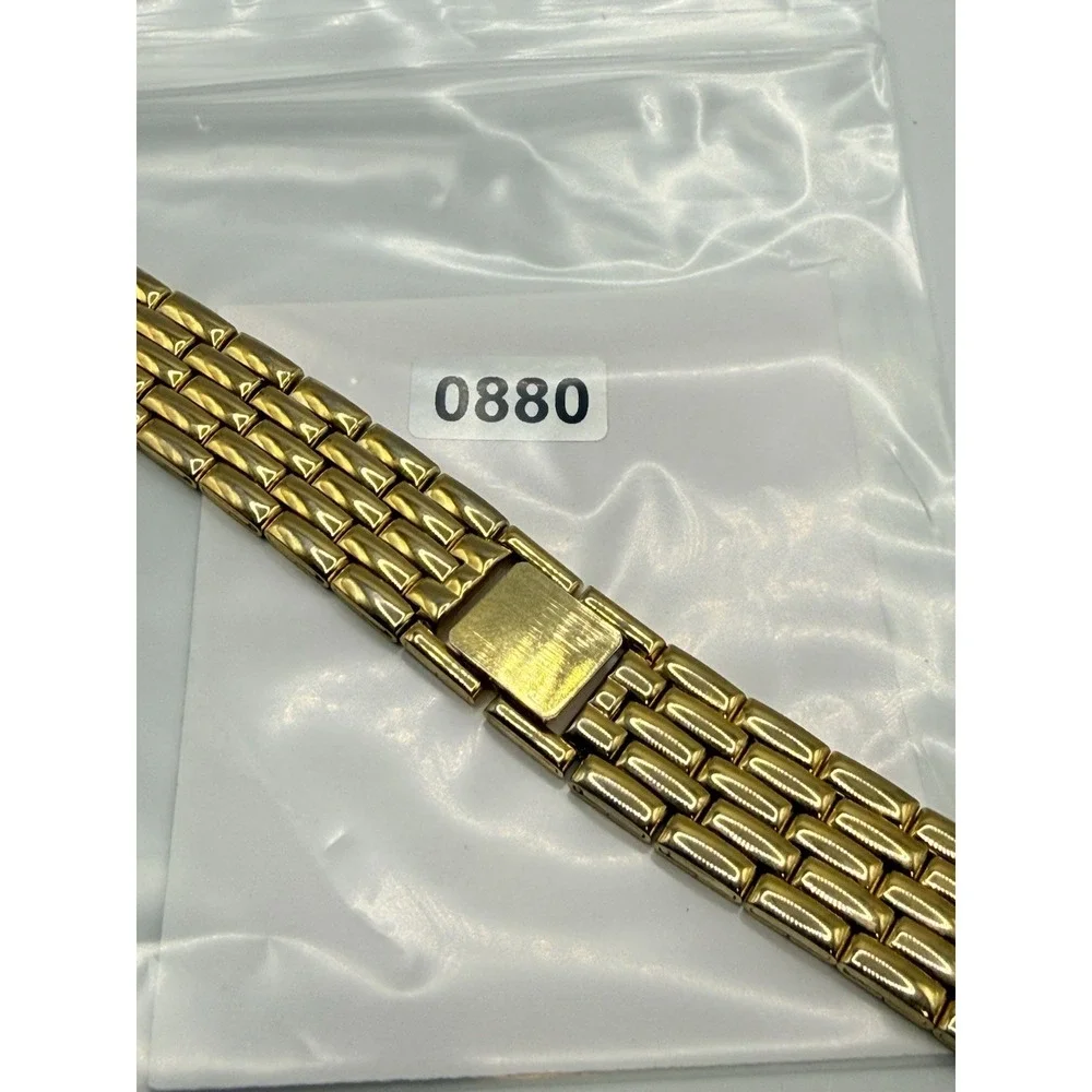 Stainless Steel Watch Band Replacement Gold Tone Link 18mm 6